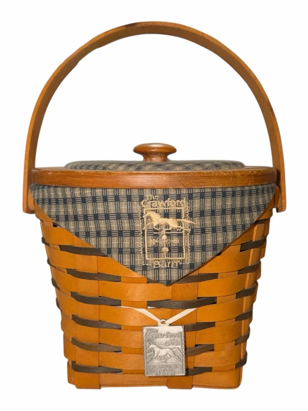 1998 Longaberger Commemorative Crawford Barn Raising Basket